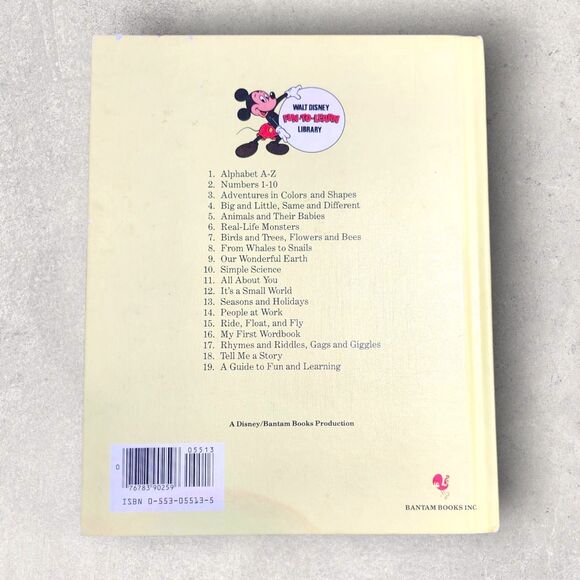 1983 Walt Disney Fun-To-Learn Vol. 9 Our Wonderful Earth Vintage Book Hardback - Picture 3 of 6